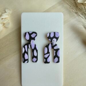 Kolczyki Spots łuki - fioletowe