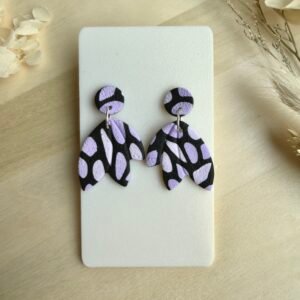 Kolczyki Spots motyle skrzydła - fioletowe