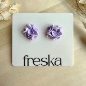 Kolczyki Bukiet - fioletowe