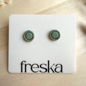 Kolczyki Kółka z ramką ze złotem - różne kolory