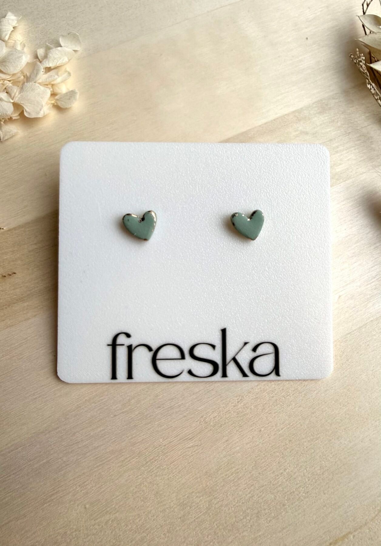 Kolczyki Serduszka ze złotem - różne kolory