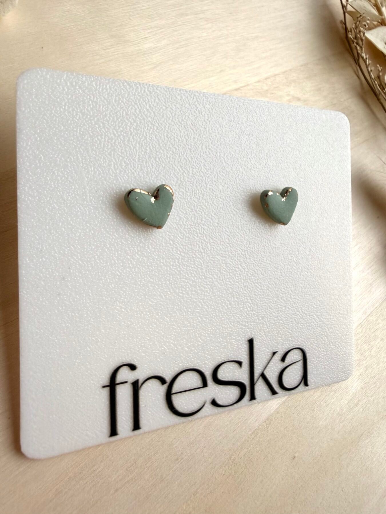 Kolczyki Serduszka ze złotem - różne kolory - obrazek 11