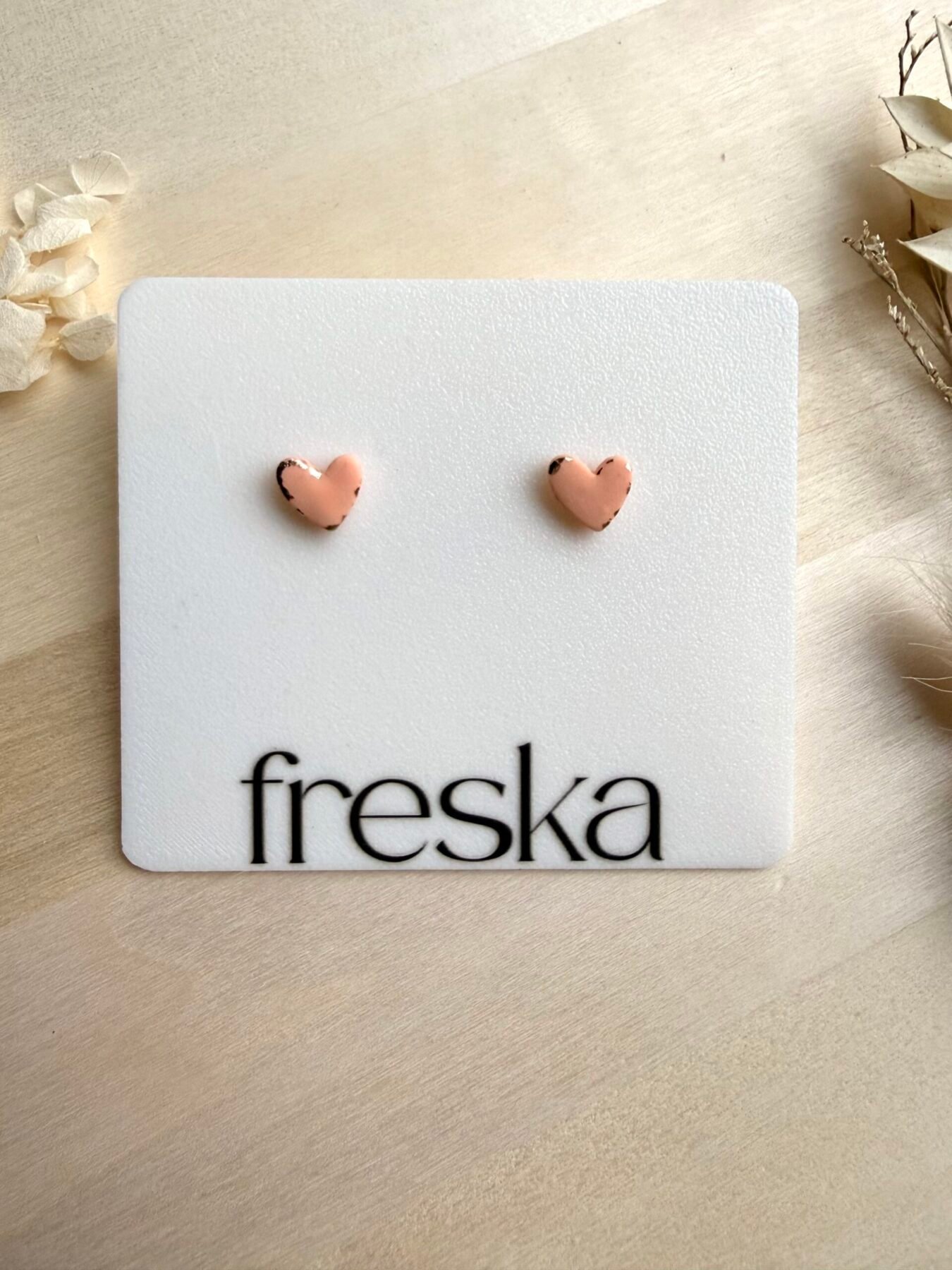 Kolczyki Serduszka ze złotem - różne kolory - obrazek 12