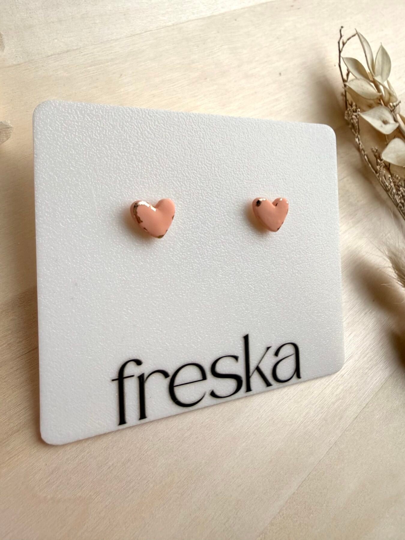 Kolczyki Serduszka ze złotem - różne kolory - obrazek 14