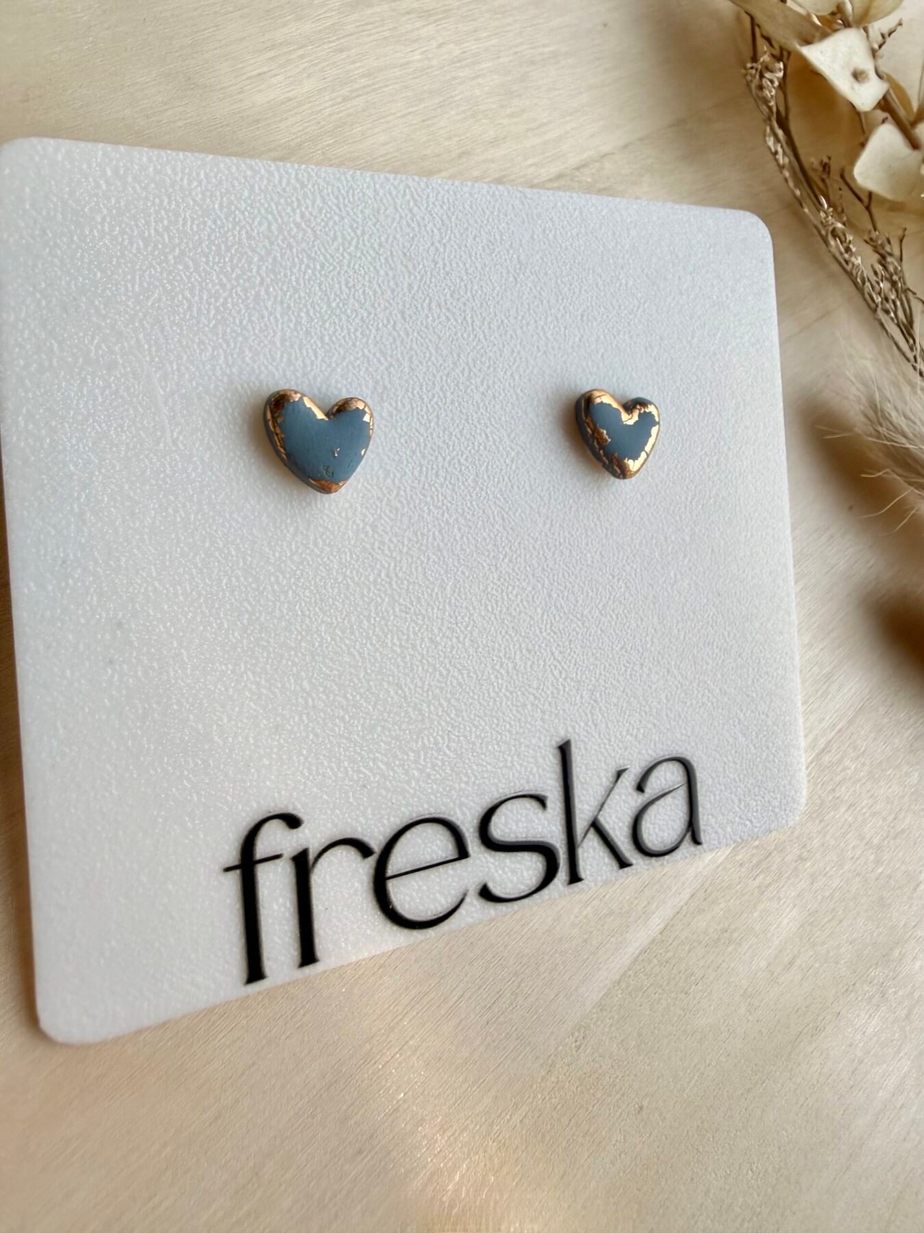 Kolczyki Serduszka ze złotem - różne kolory - obrazek 6