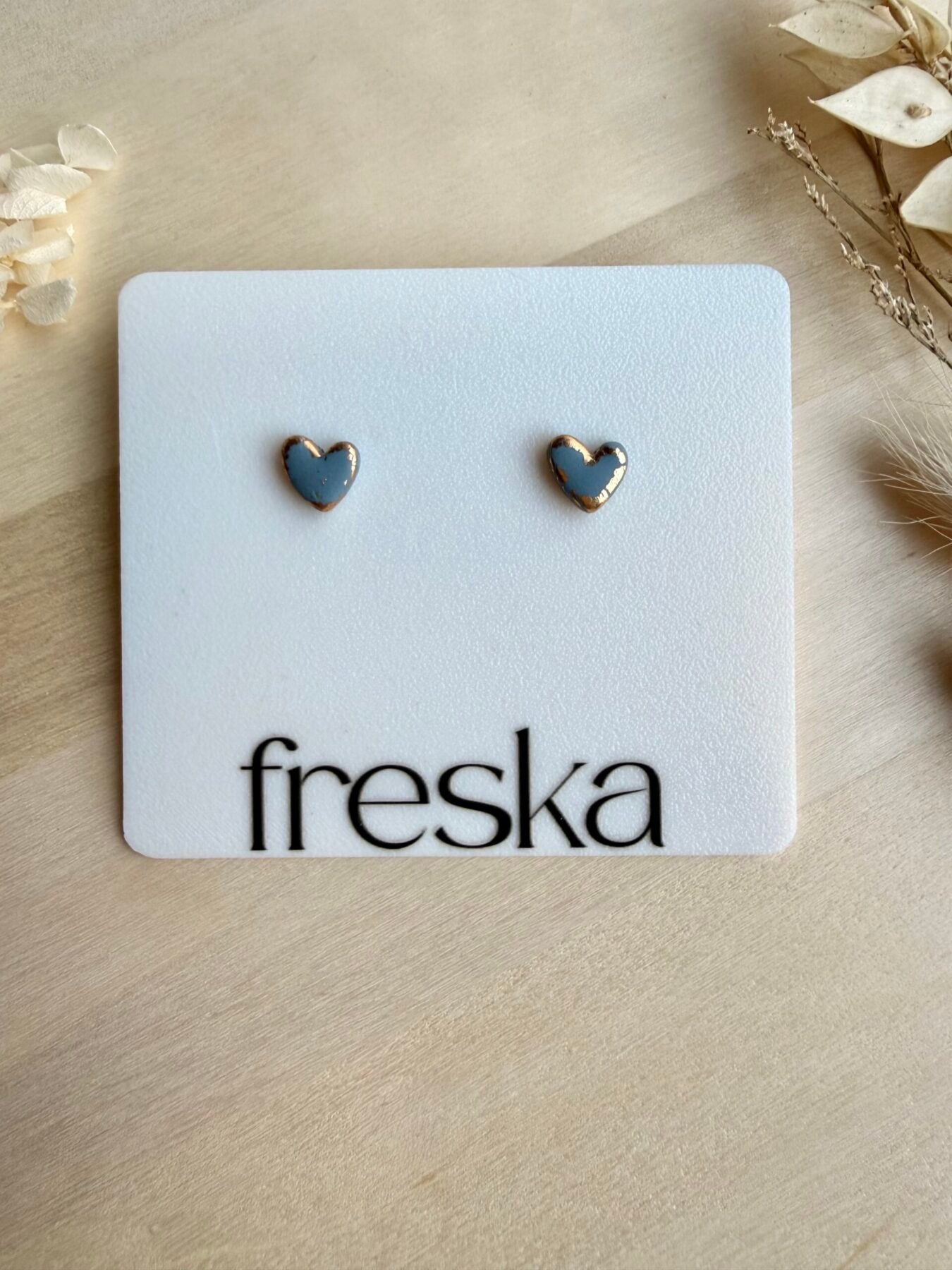 Kolczyki Serduszka ze złotem - różne kolory - obrazek 8