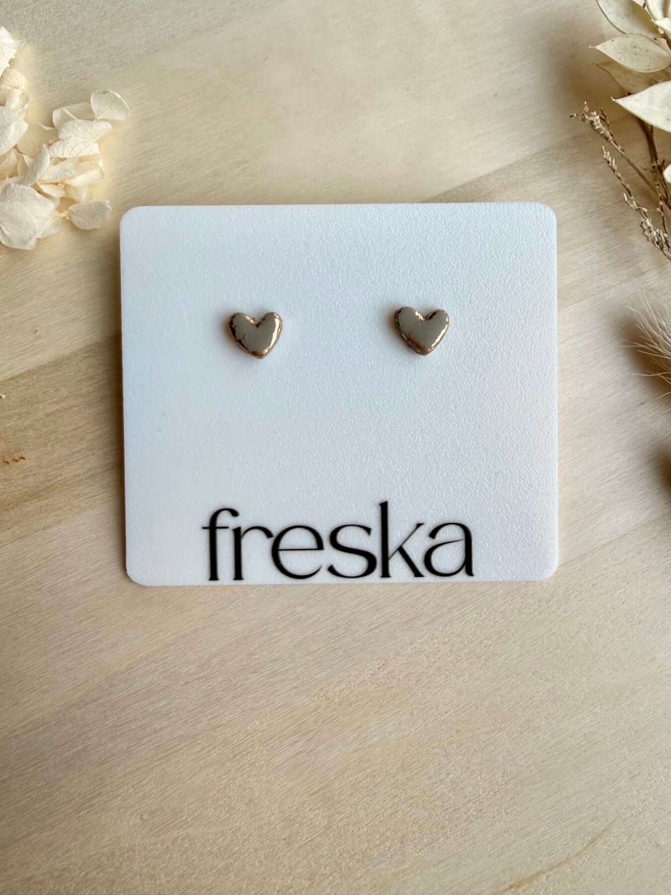 Kolczyki Serduszka ze złotem - różne kolory - obrazek 18