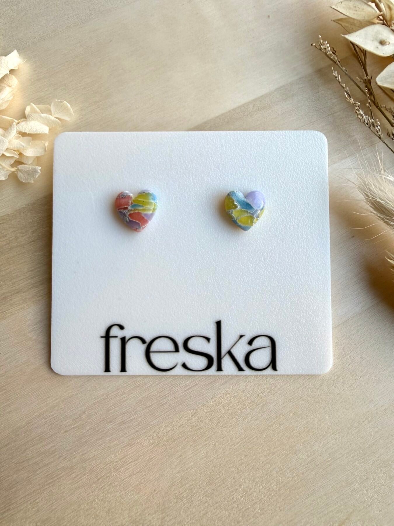 Kolczyki Serca wiosenne