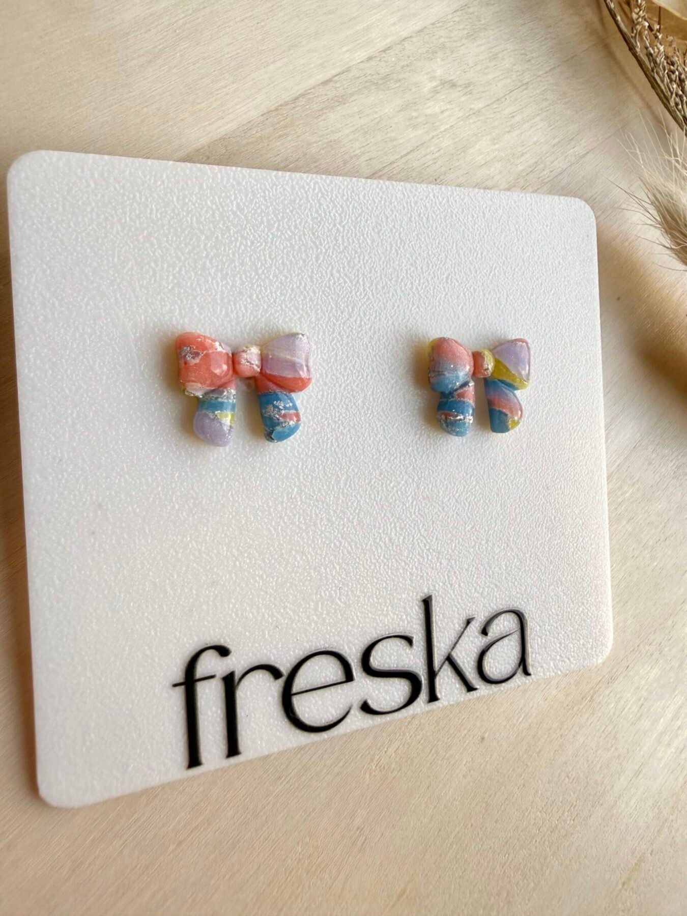 Kolczyki Kokardki wiosenne - obrazek 2