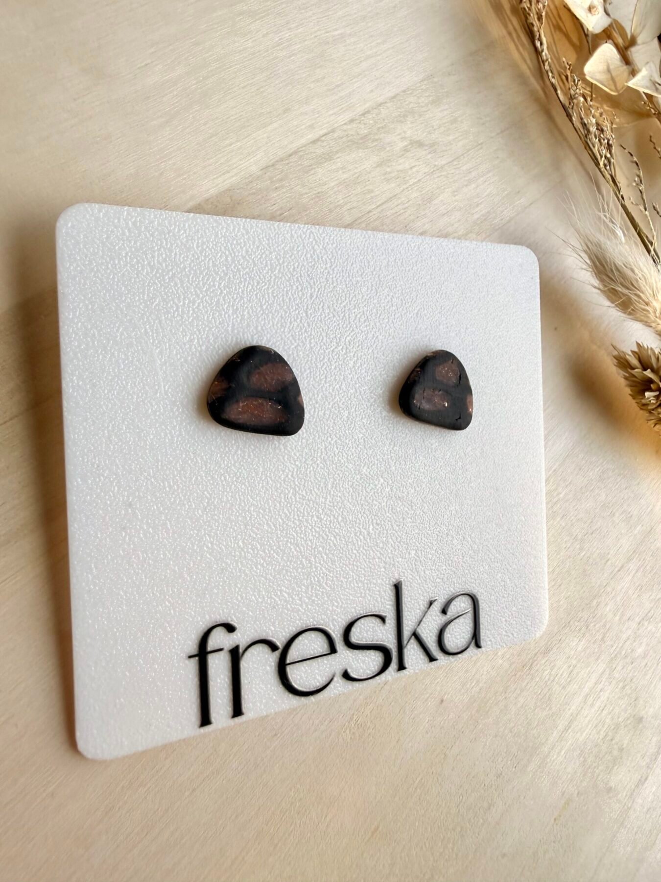 Kolczyki Kamień - panterka - obrazek 2