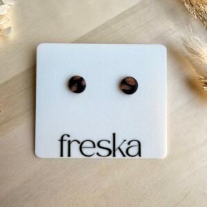 Kolczyki Kółka - panterka