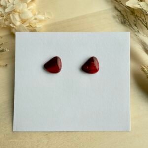 Kolczyki Kamień Ruby marmurkowe